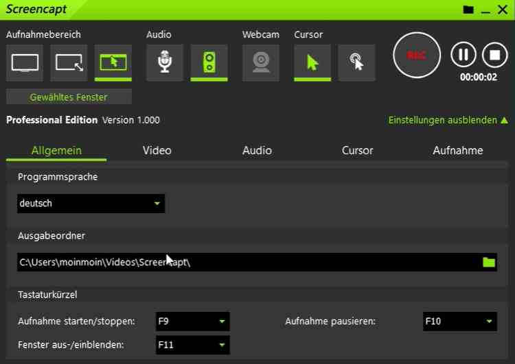 ASCOMP Screencapt Pro v2.0 (screenshot and screen recording ) portable-wsload